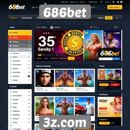 Interface do usuário do 686bet é intuitiva e acessível